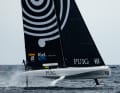 Im Großsegel steht der aktuelle Heimathafen des AC Team Germany