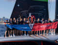 The Louis Vutton Cup belongs to Ben Ainslie's Team Ineos Britannia - celebrations were held right on the water