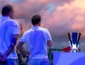 Here Sir Jim Ratcliffe (l.) and Sir Ben Ainslie have just won the challenger round of the 37th America's Cup and the Louis Vuiton Trophy with Ineos Britannia.