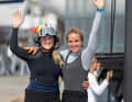 Skipperin Maru Scheel und Trimmerin Luise Wanser
