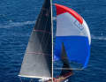 The almost 40 metre long "Velsheda" has a spar area of almost 935 square metres