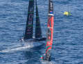 Les kiwis sont tombés des foils en phase de pré-départ et reçoivent en plus des vents portants de "Britannia".