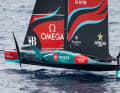 The "dry bulb" of the New Zealanders is clearly visible in this picture at the end of the turquoise-coloured part of the foil and protruding forwards
