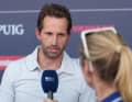 Ben Ainslie at the final interview in Barcelona. The Brit continues to chase the Cup with his team