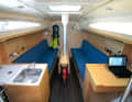The light-coloured interior in Aningré wood has a very friendly appearance. The dimensions are quite comfortable