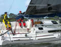 Expansive: The cockpit is wide and perfectly divided for a sporty boat and efficient sailing work