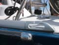 Connection: Pay particular attention to tightness in the area of the transom. The connection is overlaminated, but even slight accidents with the stern (Mediterranean) can cause cracks
