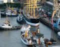 Arrivée du Peking dans le port de Hambourg le 7.9.2020