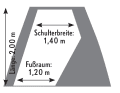 Lateral bunk (example: Dufour 410 GL)