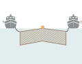 The two cutters are up to 200 metres apart, but skippers cannot pass between them. Watch out!