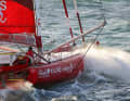 Könnte als erst zweite Frau in der Transat-Geschichte der Imocas aufs Podium segeln: die Britin Samantha Davies mit Alan Roberts auf "Initiatives Cœur"