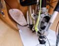 Pumps, foot pedals for the controls and a central seat shell are the main elements inside
