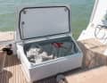 Obstructive: The optional sunbed on the aft deck interferes with manoeuvring, but can be used as storage space for sails