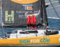 I co-skipper Lennart Burke e Melwin Fink alla Atlantic Cup sul loro Class40 quando ancora si chiamava "Sign for Com".