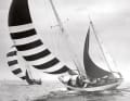 The second: Bill Tripp's design, built by De Dood in Bremen, replaced the first "Wappen". The sailing comradeship used the yacht until 1982.