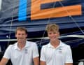 Melwin Fink (r.) und Lennart Burke auf ihrer Class40 im neuen Kleid