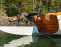 The high-performance low rudder can be swivelled up completely