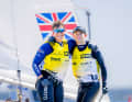 Britannia ruled the waves: Die Briten Martin Wrigley und Bettine Harris siegten vor Kiel im olympischen 470er-Mixed.