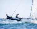 Malte Winkel and Paula Schütze had an "exciting" medal race, experiencing breakage but fighting their way through.