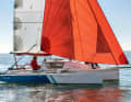 A furling gennaker expands the potential of the Tricat outhaul. It costs Euro extra