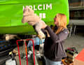 Ein aktuelles Bild von Rosalin Kuiper und ihrer kleinen Tochter Feis bei "Holcim-PRB".