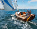 On the move with the Mahogany Blitz: sailing when others are motoring - and in the most stylish way possible