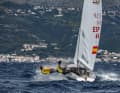 Les champions d'Europe espagnols Jordi Xammar et Marta Cardona sur le terrain des championnats d'Europe.