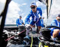 Im Fußball-Look an Bord. / Foto: Gilles Morelle/Star Sailors League