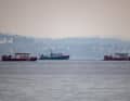The rescue ships in action