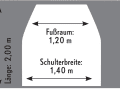 Couchette du propriétaire (exemple : Hallberg-Rassy 43)