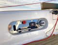 Full control. Nice panel for keel hydraulics and engine control