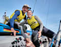 Simon Diesch und Anna Markfort sind Vizeweltmeister im olympischen 470er-Mixed.