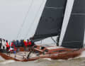 Travelling across the North Sea at breakneck speed last year: Daniel Baum and his crew on his "Elida"
