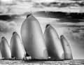 2022: A fleet of TP52s sails downwind at the World Championship, with a gentle breeze and under a very special light.