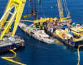 The crane ship "Hebo Lift 10" lifted "Bayesian" slowly and steadily from a depth of 50 metres. | DANILO ARNONELG