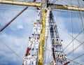 The crews of the tall ships had one of the best views of what was happening around them from a lofty height