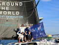 The happy German Globe40 prologue crew celebrates their second place in Cádiz.
