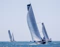 In this scene, the Belgians with skipper Jonas Gerckens are in the lead.