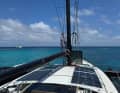 Mast der "Black Marlin" nach der provisorischen Reparatur