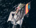 Spaniens zweitbeste Crew: Patricia Suárez und Melanie Henke im WM-Revier vor Sardinien.