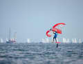 In the future, wingfoiling could be just as much a part of the standard programme at Kiel Week as the classic dinghies in the background