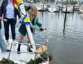 Taufe des zehnten Team8-Bootes für den Verein Schüler Segeln Schleswig-Holstein (www.schuelersegeln-sh.de) in Kappeln. Das Boot wurde bei Henningsen & Steckmest (www.scalaryachten.de) gebaut. Das Projekt wurde von vielen Betrieben aus der maritimen Branche gefördert. Der Verein blickt in diesem Jahr auf sein 20-jähriges Bestehen zurück.