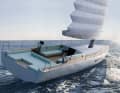 The Breton William Brehelin stayed close to familiar daysailer concepts with the lines and layout on deck and focussed on large sunbathing and lounge areas as well as easy handling with a clear separation of work and guest areas.
