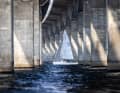 Others impress with special perspectives, such as here at the Vegvisir Race under the bridge over the Great Belt