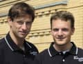 Segel-Duo: Steuermann Marcus Baur (l.) und Vorschoter Max Groy (r.)