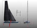The sailing plan is reminiscent of that of Imocas