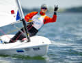Kam vom anderen Ende der Welt, wo das neue Jahr zuerst beginnt, um neun Tage Kieler Woche als Olympia-Training zu segeln: Vaimo'oi'a Ripley von den Samoa-Inseln