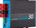 Ective SBB 30: The B2B charger has been developed for motorhomes and is not waterproof, but is suitable for use up to a humidity of 95 per cent. It charges lead, gel and lithium batteries with 30 amps. As an extra, it has an MPPT solar charge controller for panels with up to 250 watts. It costs around 290 euros. Further information: www.ective.de