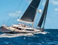 72nd Red Dragon: "Red Dragon" is a regular guest at major regattas, with businessman and owner Christian Gnotke at the helm. This spring, he sailed again at the St Barths Bucket in the Caribbean and was awarded the prize for best owner driver. The yacht's story began in 2007, when the Belgian baron and art collector Guy Ullens took delivery of the ten-metre-wide Slup from Alloy Yachts - with exterior lines by Ed Dubois and an interior by Wilmotte & Associés, a little-known name in the superyacht industry. There was no name change after the sale in 2015. Guests on board particularly appreciate the sheltered flybridge and the swimming platform. Anyone wishing to charter the Red Dragon pays from 210,000 euros for a week.