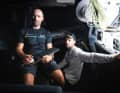 Navigator Nico Lunven und Alan Roberts suchen den schnellsten Weg ins Ziel für Team Holcim-PRB.